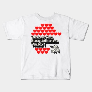 Vintage Travel We Love You Susquehanna Valley PA Kids T-Shirt